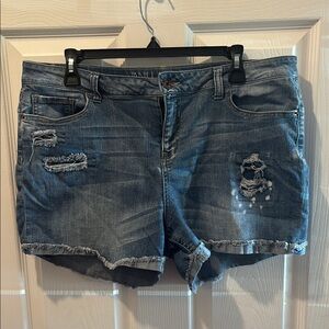 VANILLA STAR Women's Blue Denim Shorts